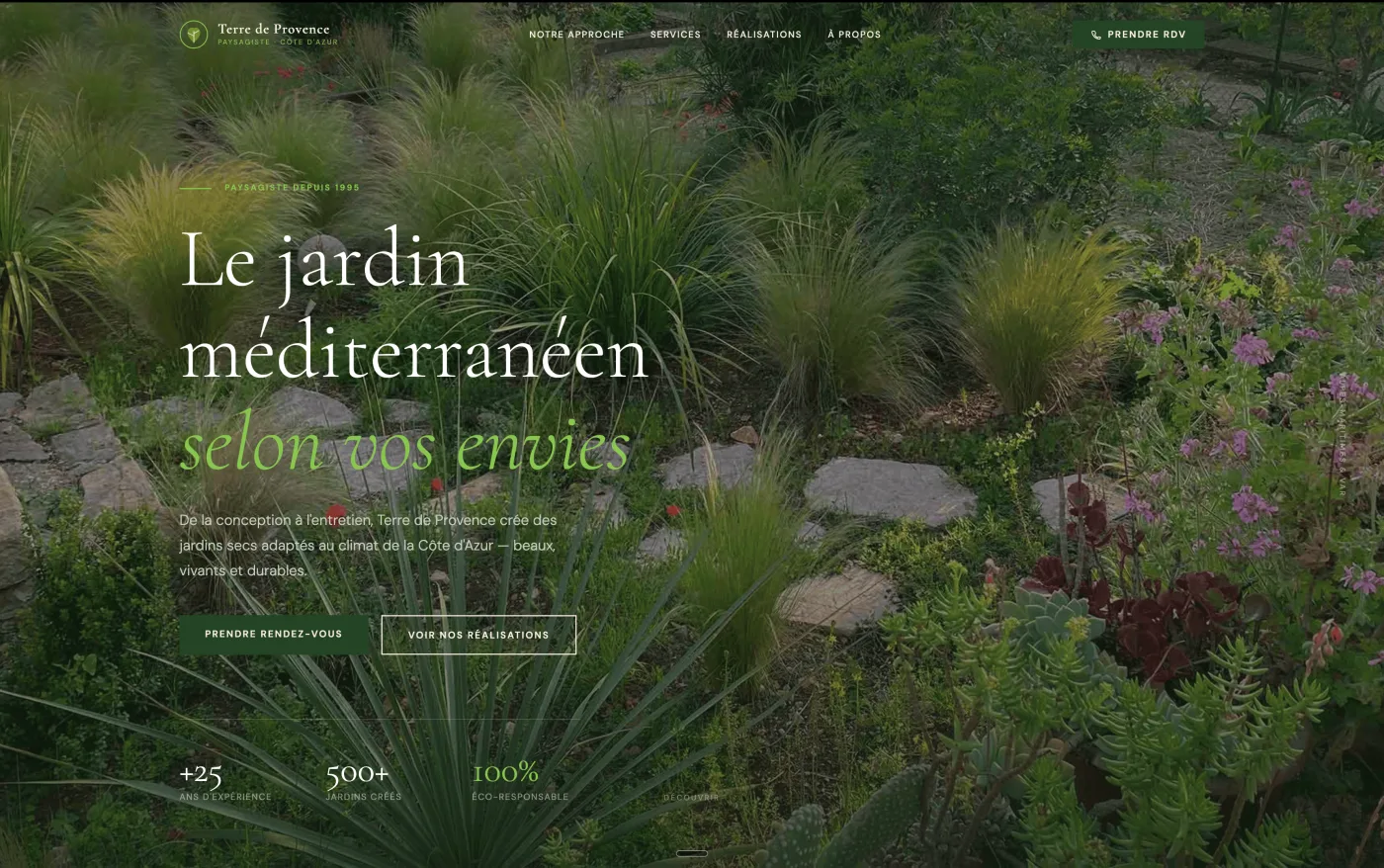 Terre de Provence — Artisan tomettes — Site web créé par Kliik Agency pour les professionnels de l'habitat